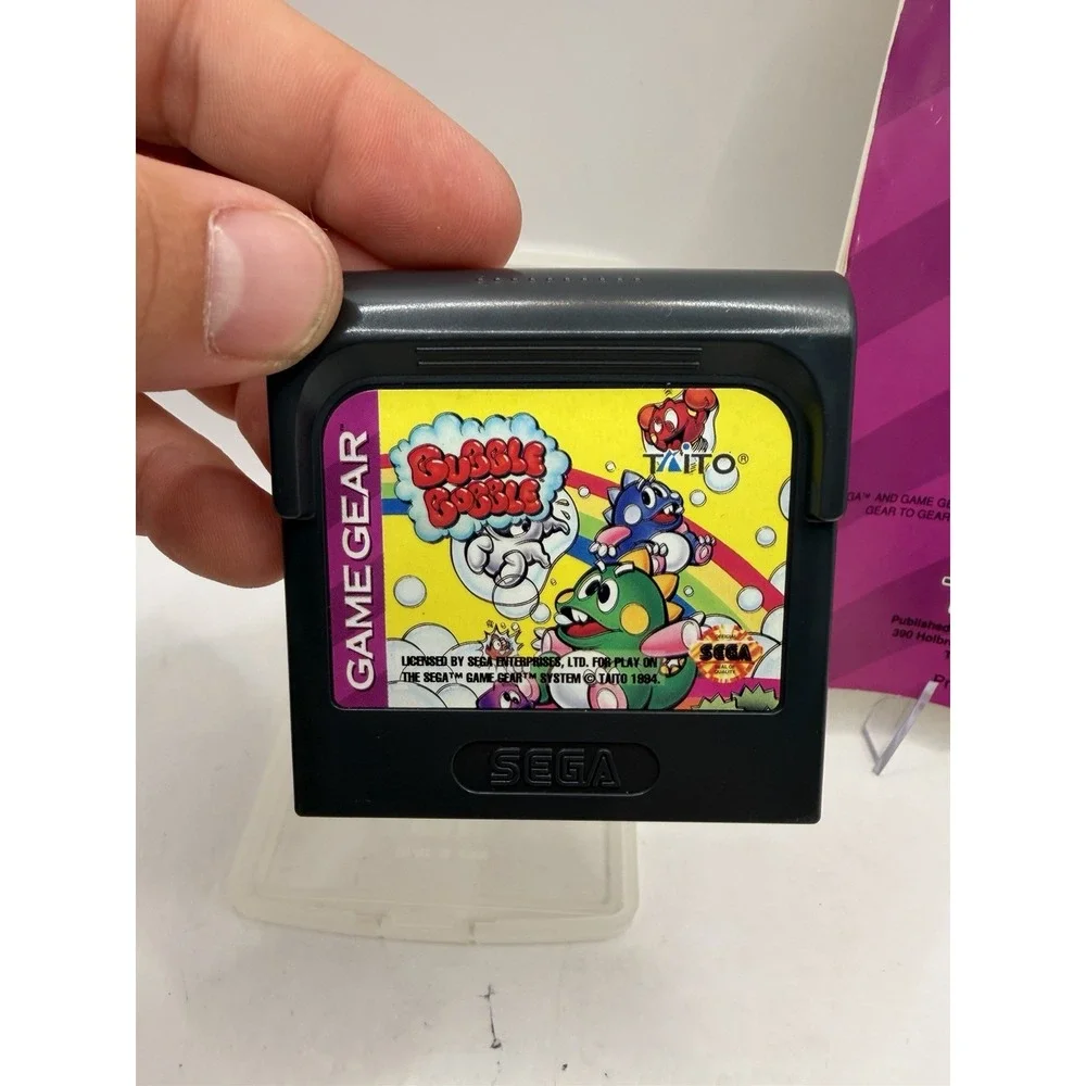 Bubble Bobble - Game Gear - Game and Manual Fast Shipping Clean